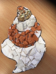 An example of Year 8 homework  - a shell collage 