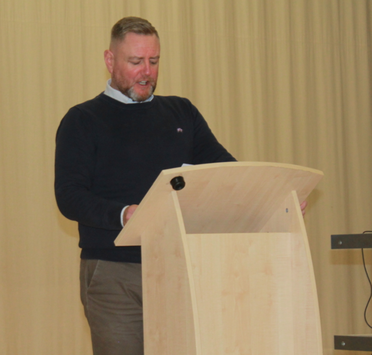 Mr Barrett at the Duke of Edinburgh Awards Evening 