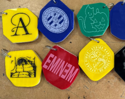 MDF Key rings