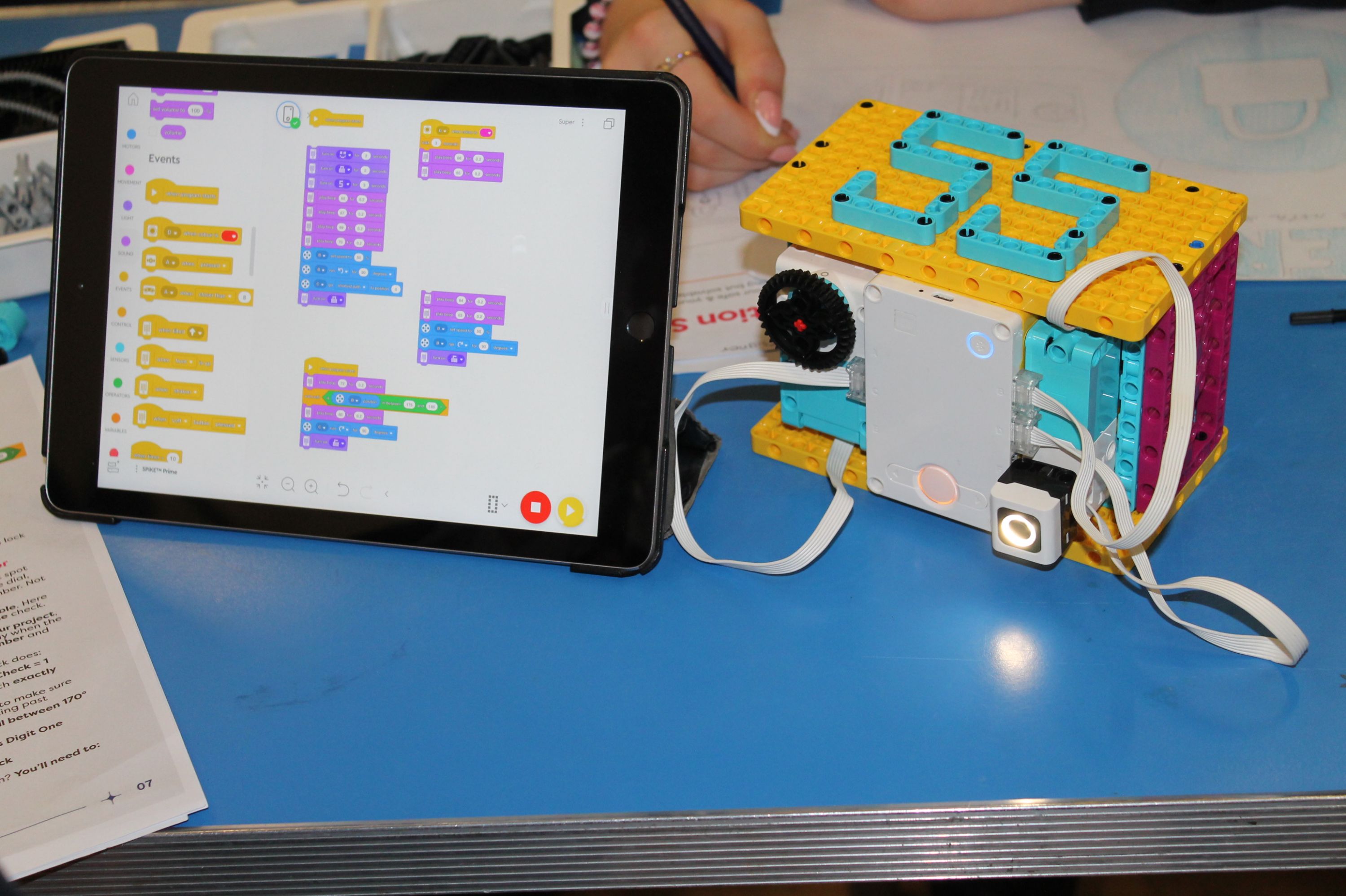 a completed model and an ipad screen